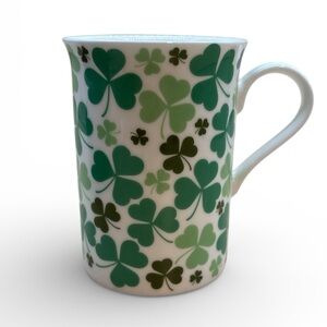 Stechcol Green and White Clover Mug NEW